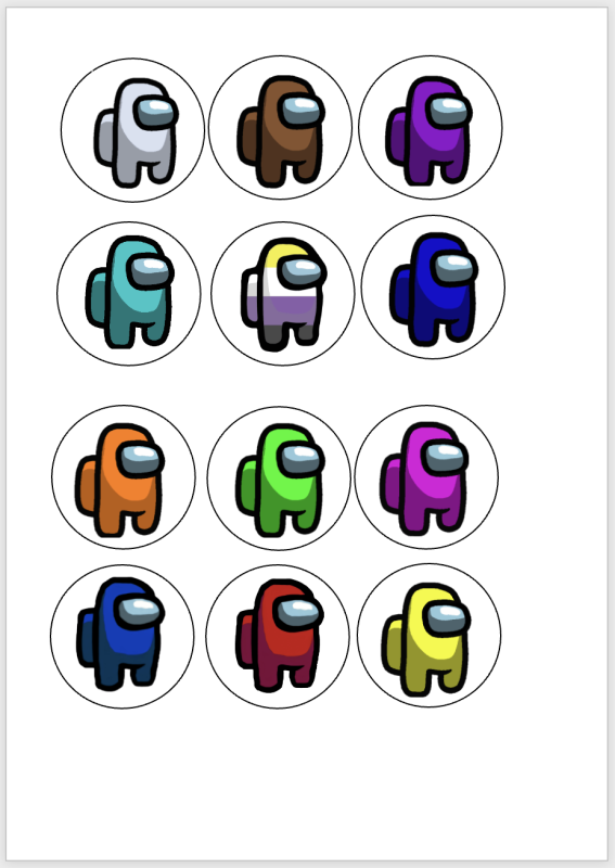 Изображение Амонг асс капкейки